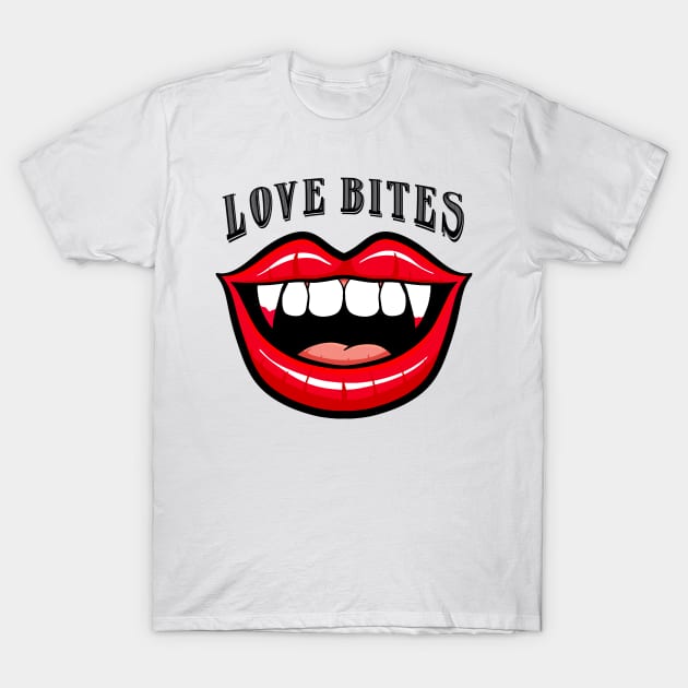 Love Bites T-Shirt by Art by Nabes